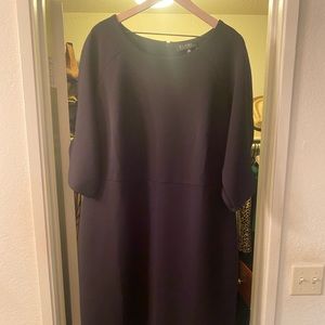 Black Eloquii knit dress with puffed sleeves size 22